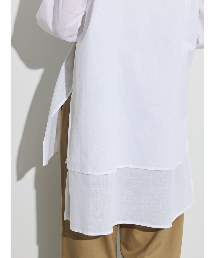 GARAGE OF GOOD CLOTHING「レイヤードバンドカラーシャツ」|シャツ・ブラウス|