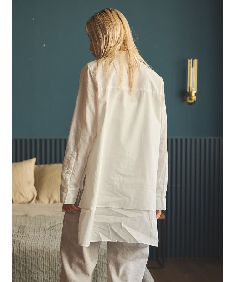 GARAGE OF GOOD CLOTHING「レイヤードバンドカラーシャツ」|シャツ・ブラウス|