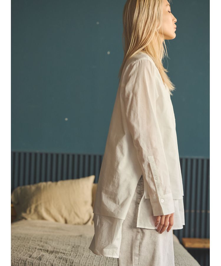 GARAGE OF GOOD CLOTHING「レイヤードバンドカラーシャツ」|シャツ・ブラウス|