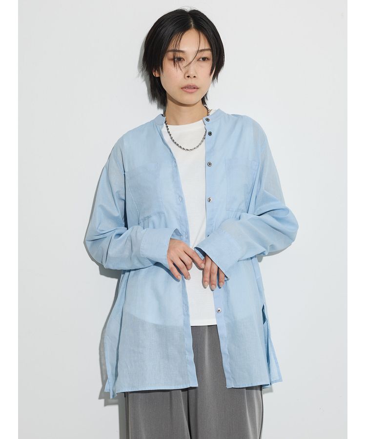 GARAGE OF GOOD CLOTHING「レイヤードバンドカラーシャツ」|シャツ・ブラウス|Sax