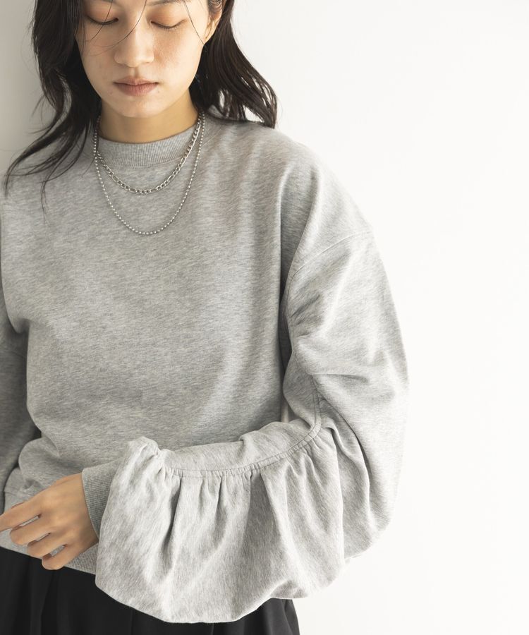 GARAGE OF GOOD CLOTHING「ミニ裏毛袖ギャザープルオーバー」|Tシャツ・カットソー|