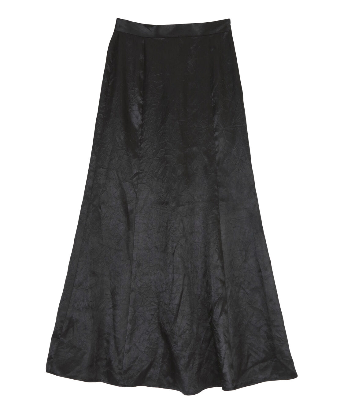 titivate「セミマーメイドサテンスカート」|スカート|ブラック