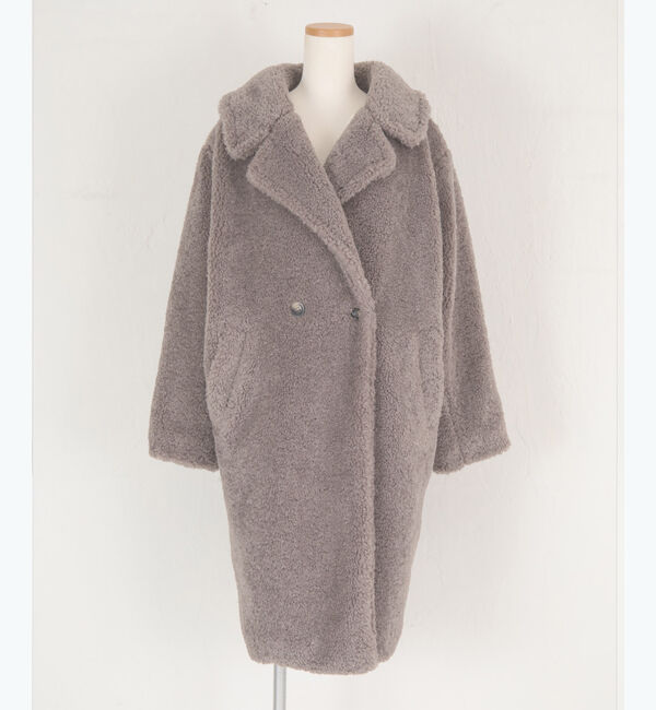 titivate「カールボアロングコート」|ステンカラーコート|