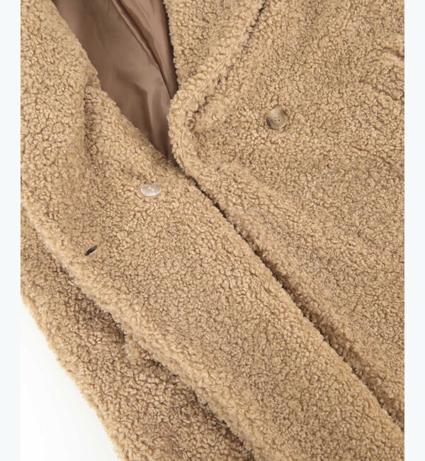 titivate「カールボアロングコート」|ステンカラーコート|