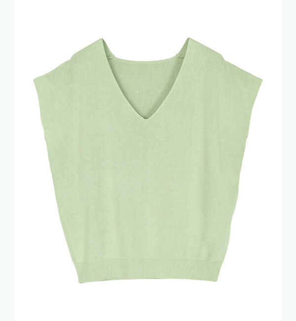 ur's「フレンチスリーブVネックニット」|ニット・セーター|