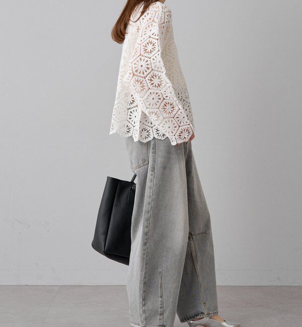  「カギ針編み風2WAYカーディガン」|カーディガン|