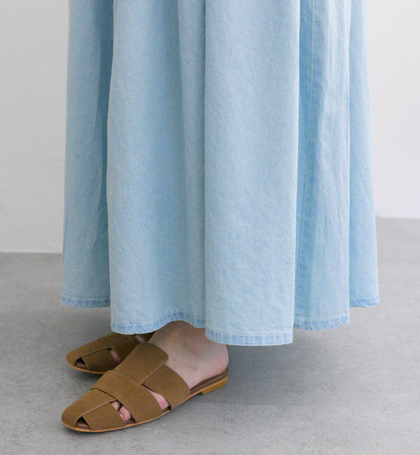  「【リバイバル / WEB限定】綿麻デニムワンピース」|ワンピース|