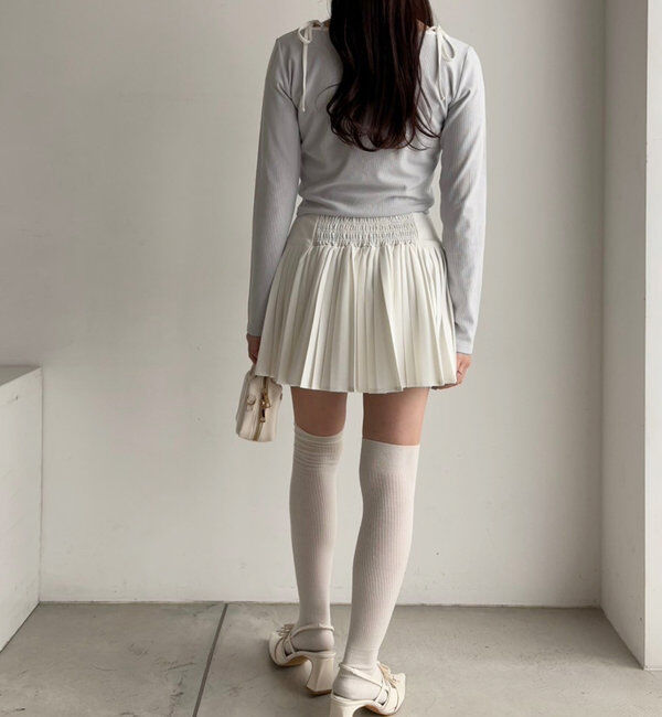 「【WEB限定リバイバル】プレート付きプリーツミニスカート」|スカート|