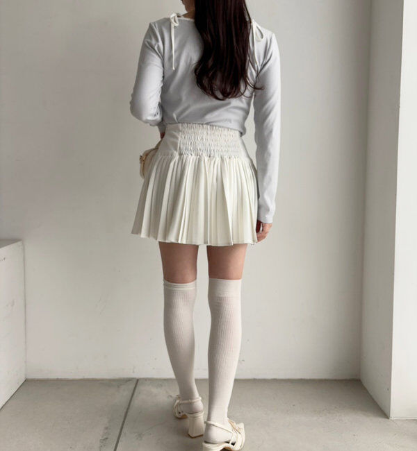  「【WEB限定リバイバル】プレート付きプリーツミニスカート」|スカート|