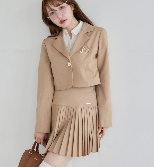  「【WEB限定リバイバル】プレート付きプリーツミニスカート」|スカート|