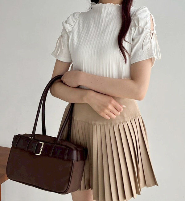  「【WEB限定リバイバル】プレート付きプリーツミニスカート」|スカート|