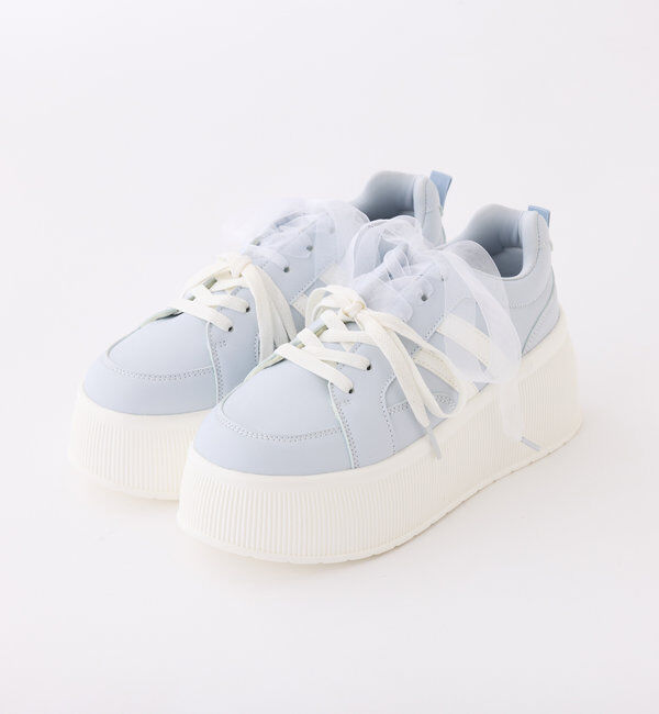  「リボンカスタム厚底スニーカー」|その他|