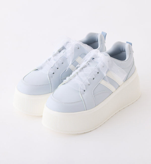  「リボンカスタム厚底スニーカー」|その他|