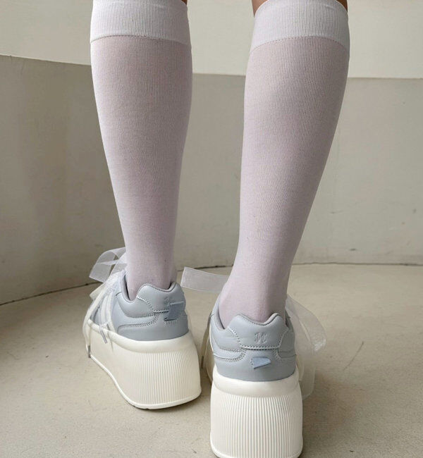  「リボンカスタム厚底スニーカー」|その他|