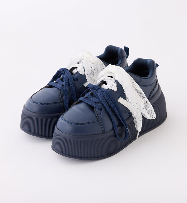  「リボンカスタム厚底スニーカー」|その他|