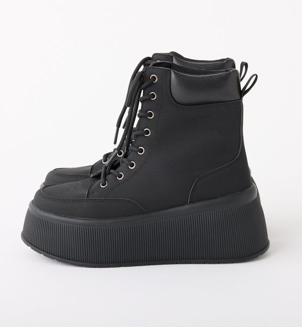  「ボリュームソールトレッキングショートブーツ」|その他|