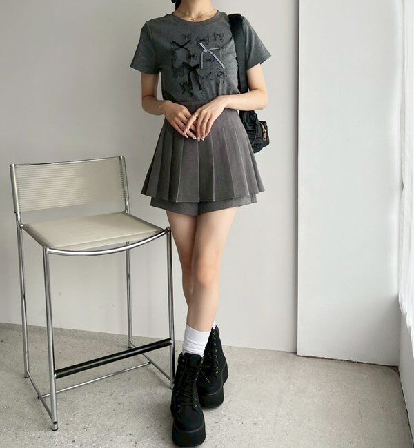  「ボリュームソールトレッキングショートブーツ」|その他|