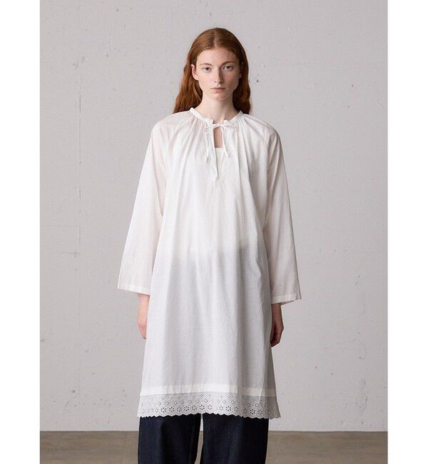 MidiUmi「MidiUmi ヘムレーススモックワンピース」|ワンピース|