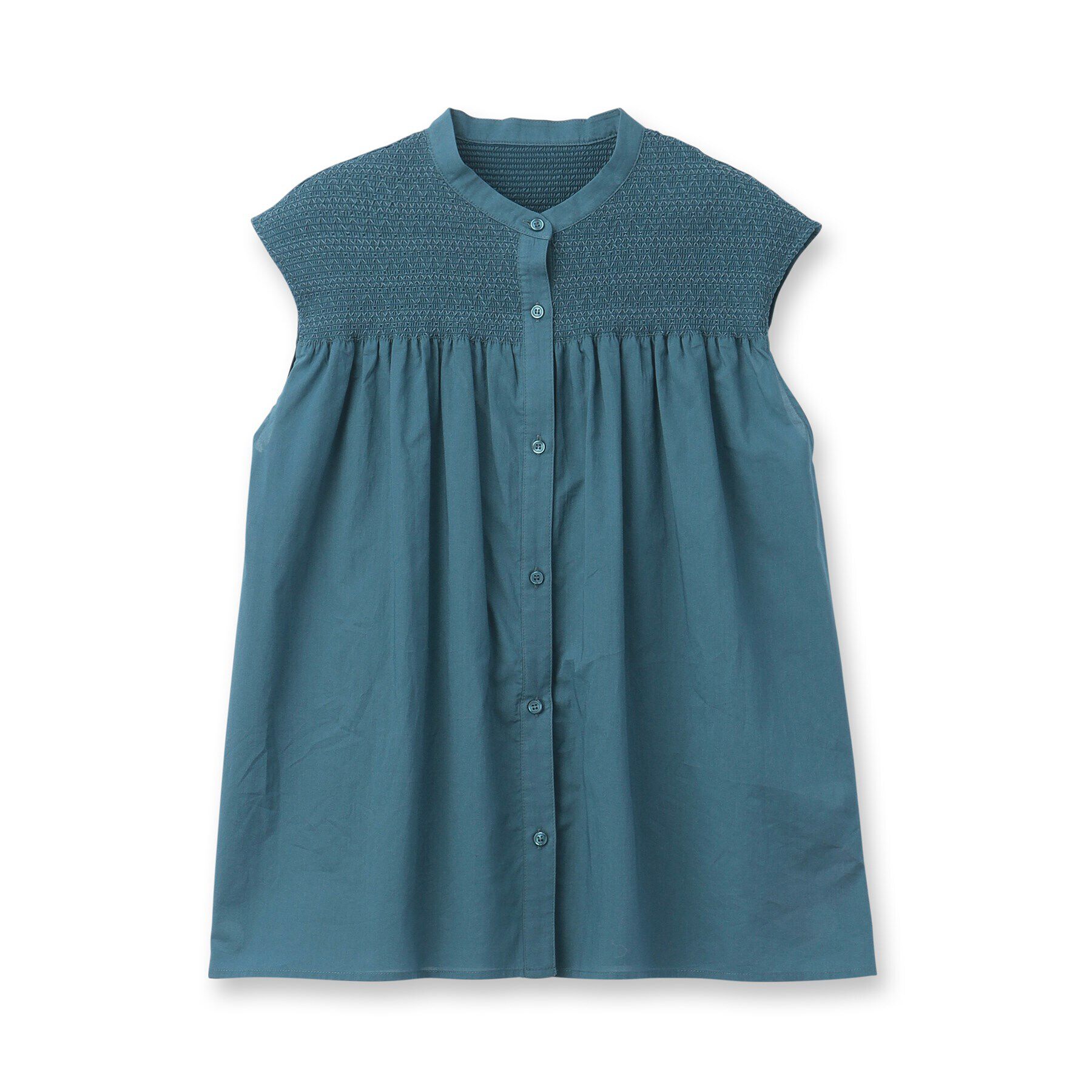 UNTITLED「【コットン100/ゆったりデザイン】シャーリングブラウス」|シャツ・ブラウス|