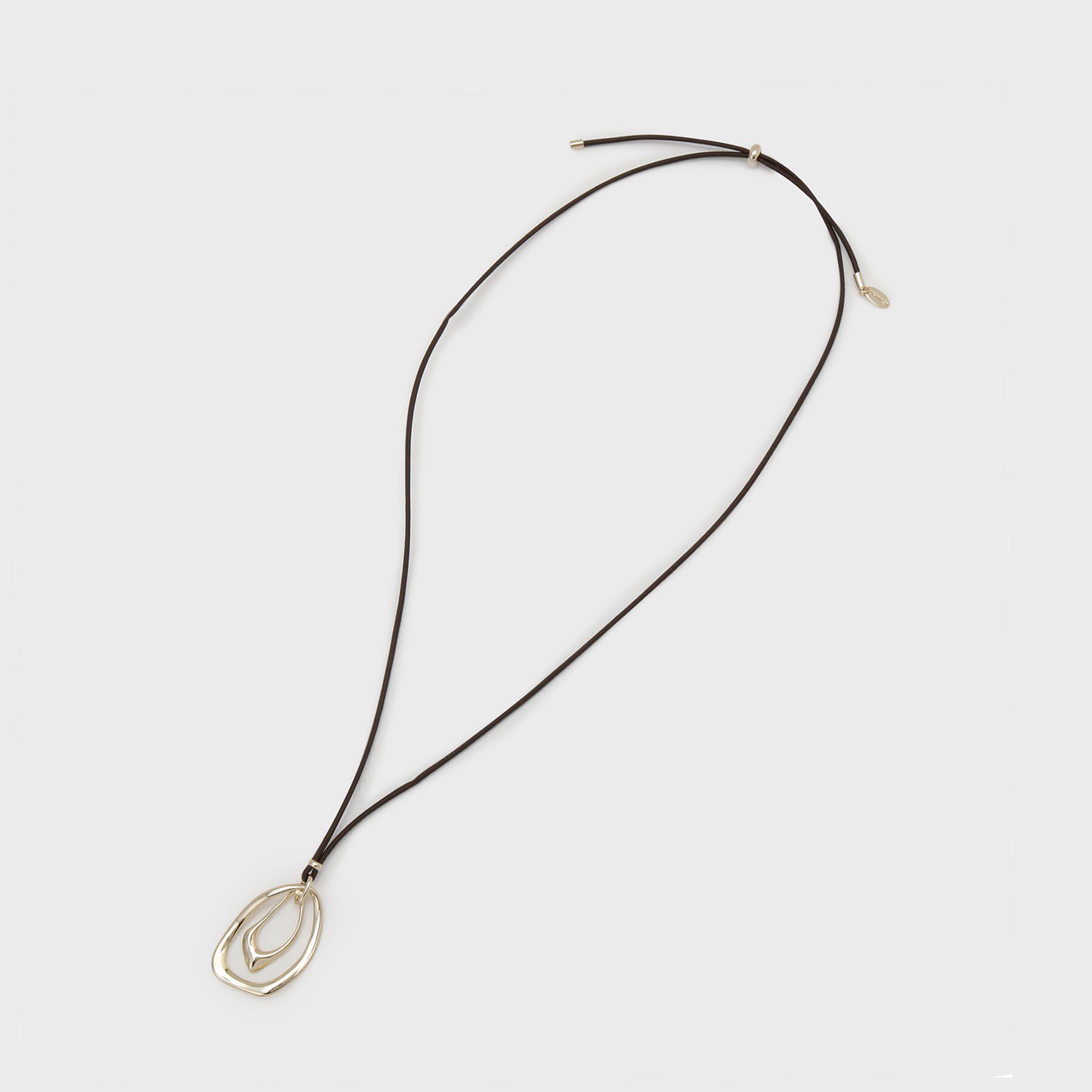 UNTITLED「レザー調トップネックレス」|ネックレス|