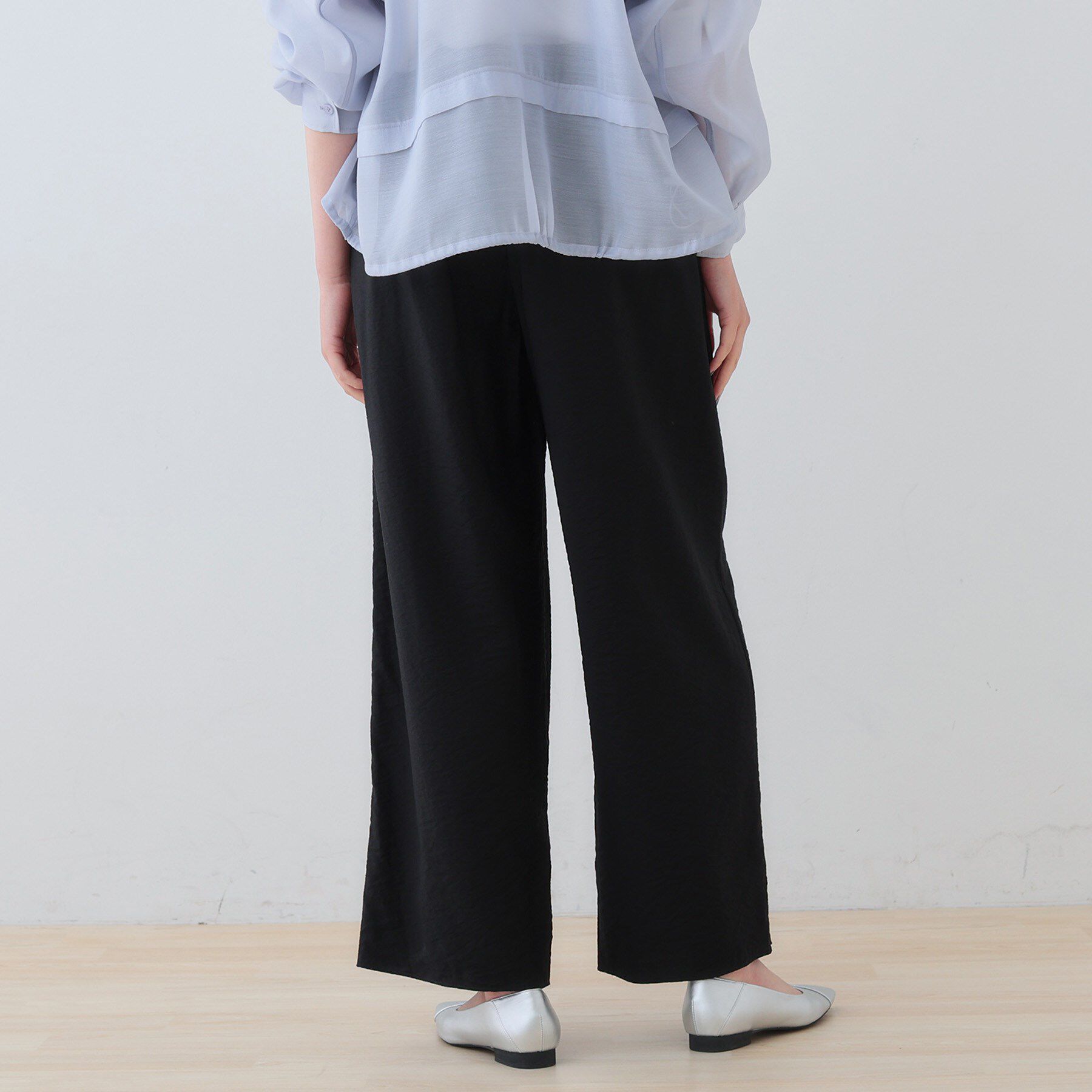 INDIVI「【洗える／UVケア／SETUP可能】ドロストワイドパンツ」|その他|