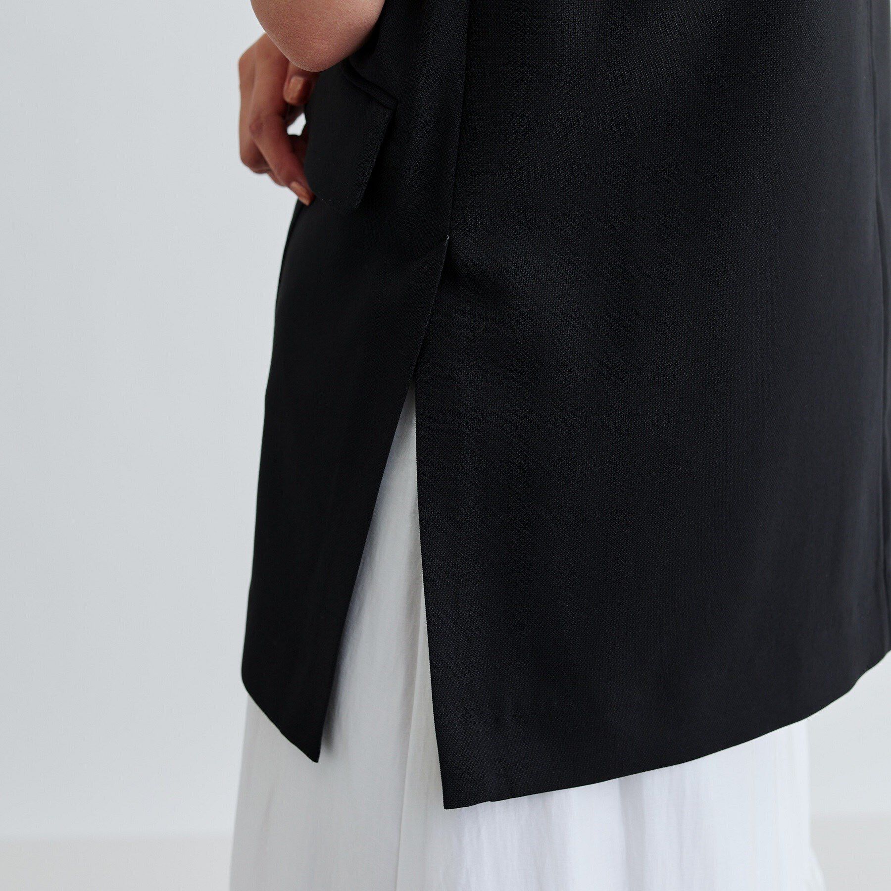 GALLEST「【セットアップ対応】リネンライクジレジャケット【カセット服/通勤・オフィス】」|ベスト・ジレ|