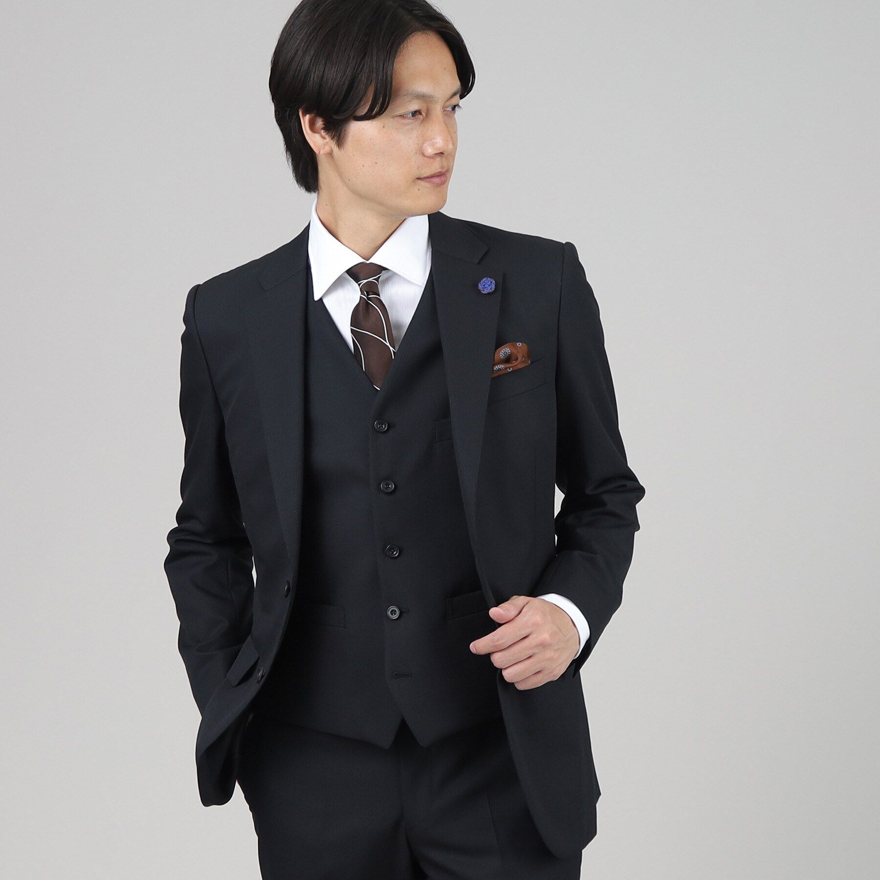 TAKEO KIKUCHI「マイクロデザイン ベスト」|スーツ|