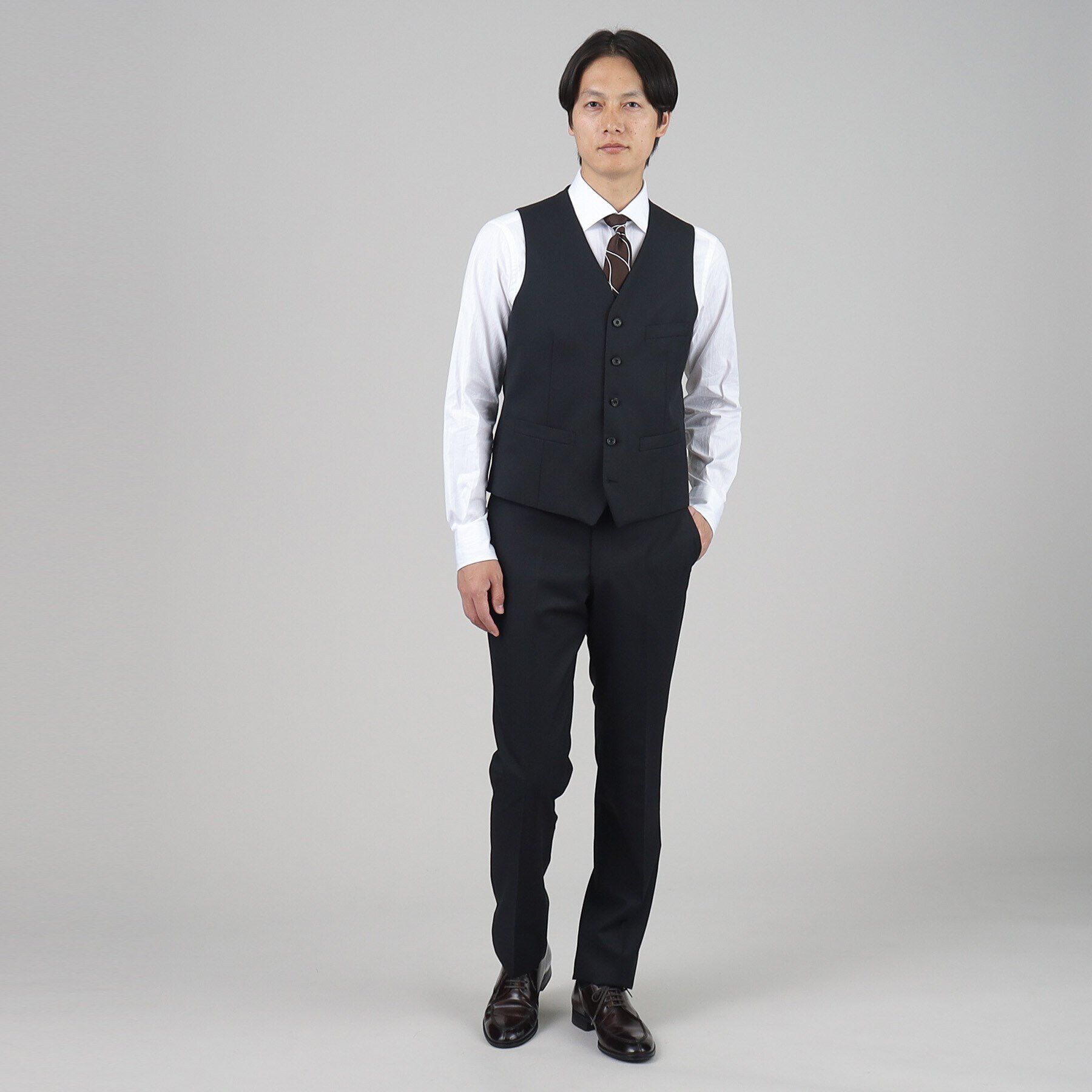 TAKEO KIKUCHI「マイクロデザイン ベスト」|スーツ|