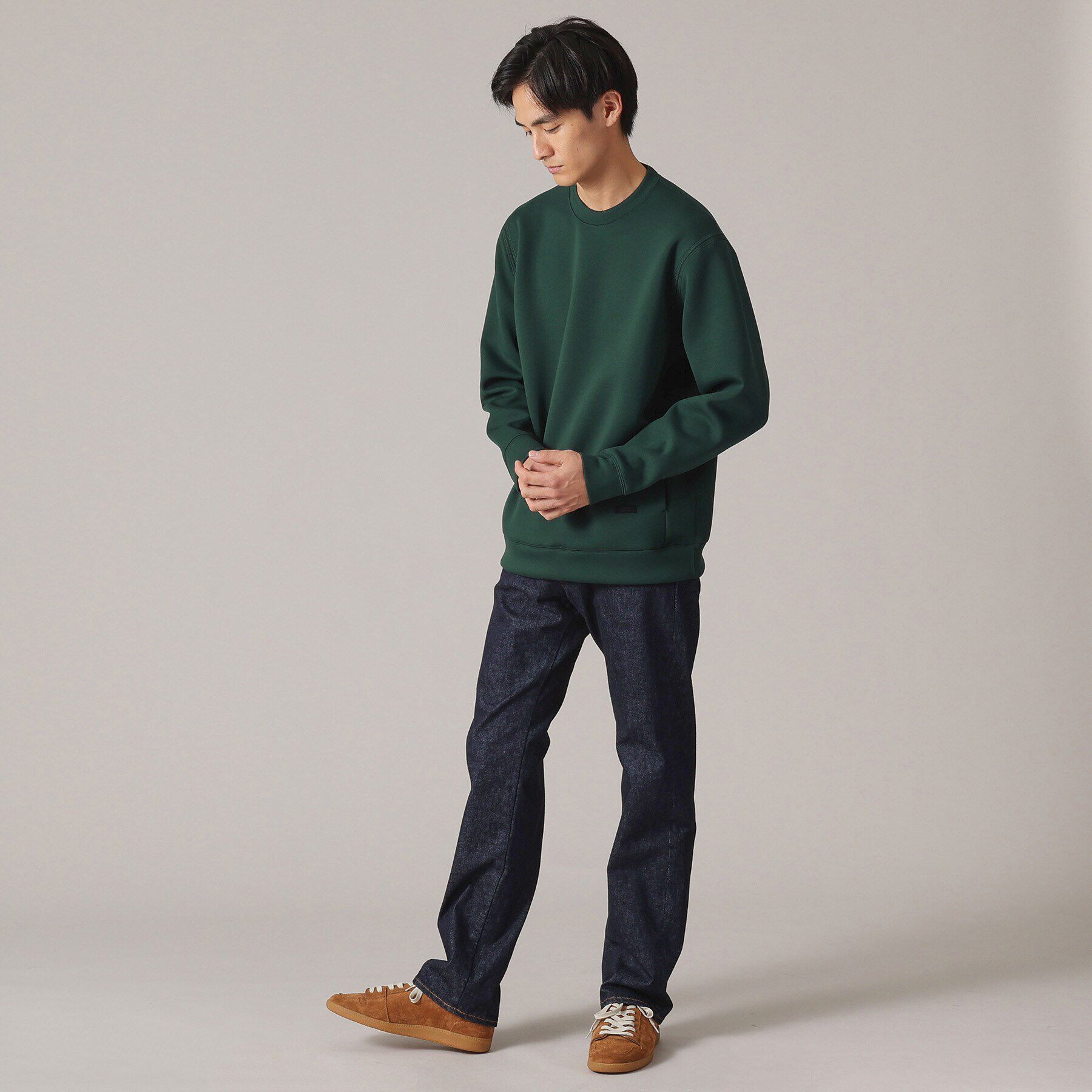 TAKEO KIKUCHI「【Made in JAPAN】エアダン クルーネック プルオーバー」|パーカー|