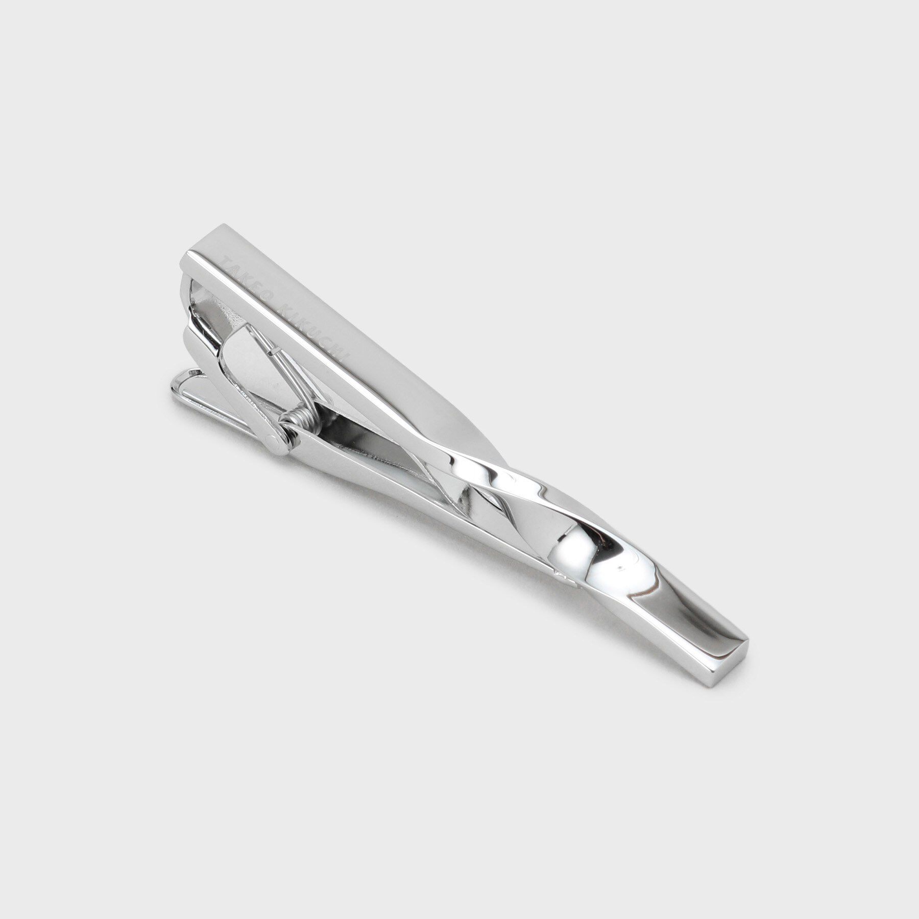 TAKEO KIKUCHI「【日本製】ミッドモダンツイストタイバー」|ネクタイピン・カフスボタン|シルバー(006)