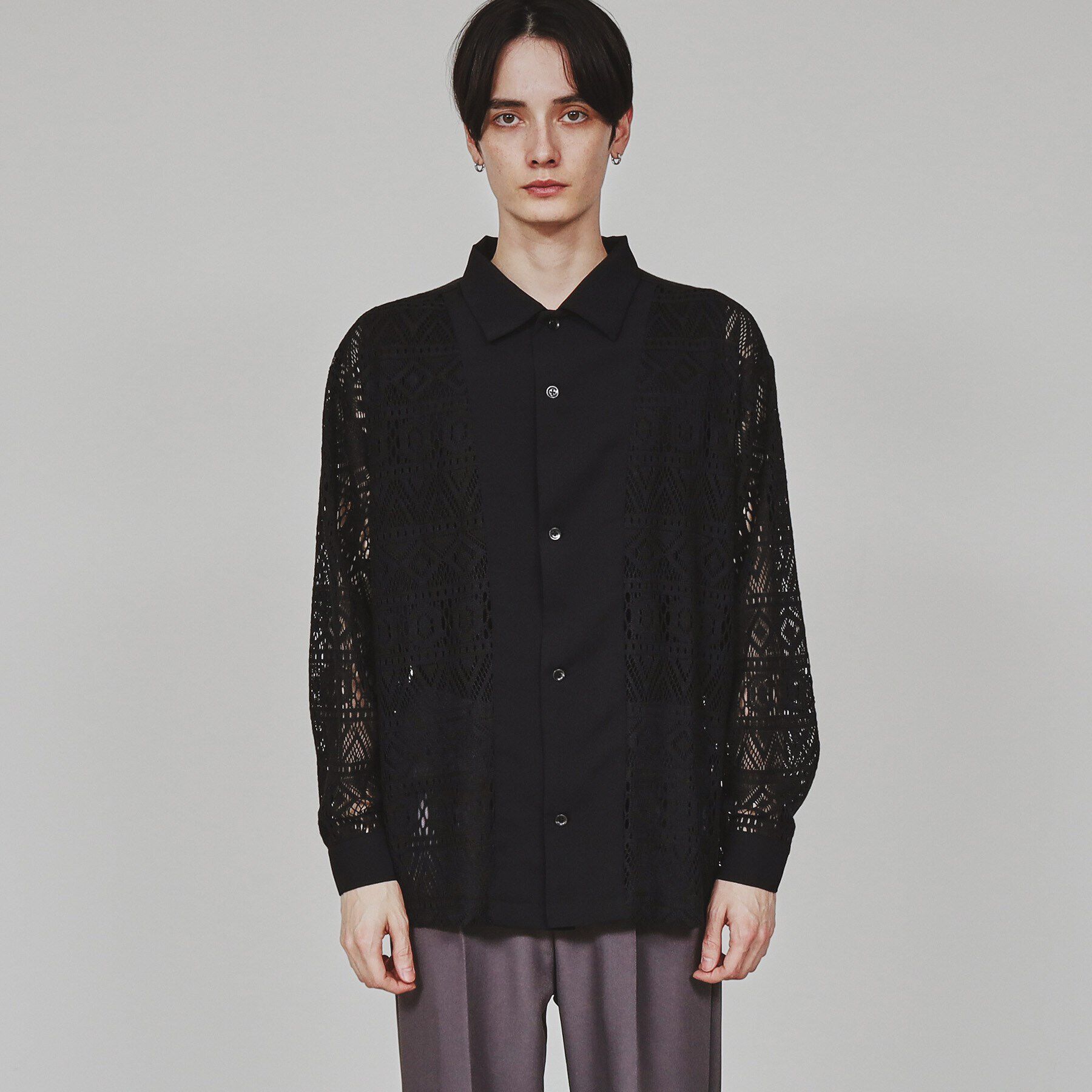 tk.TAKEO KIKUCHI「長袖レースシャツ」|シャツ・ブラウス|