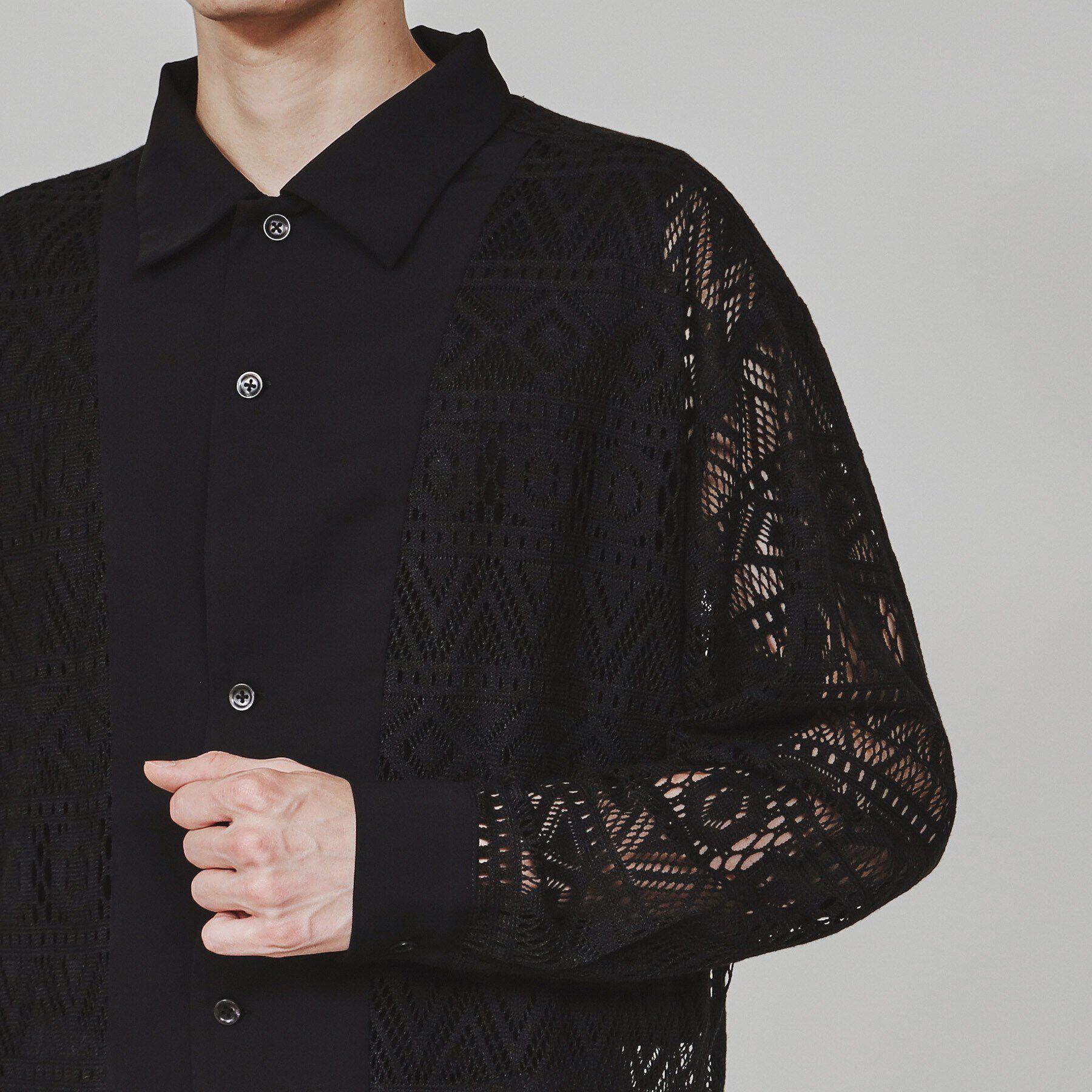 tk.TAKEO KIKUCHI「長袖レースシャツ」|シャツ・ブラウス|