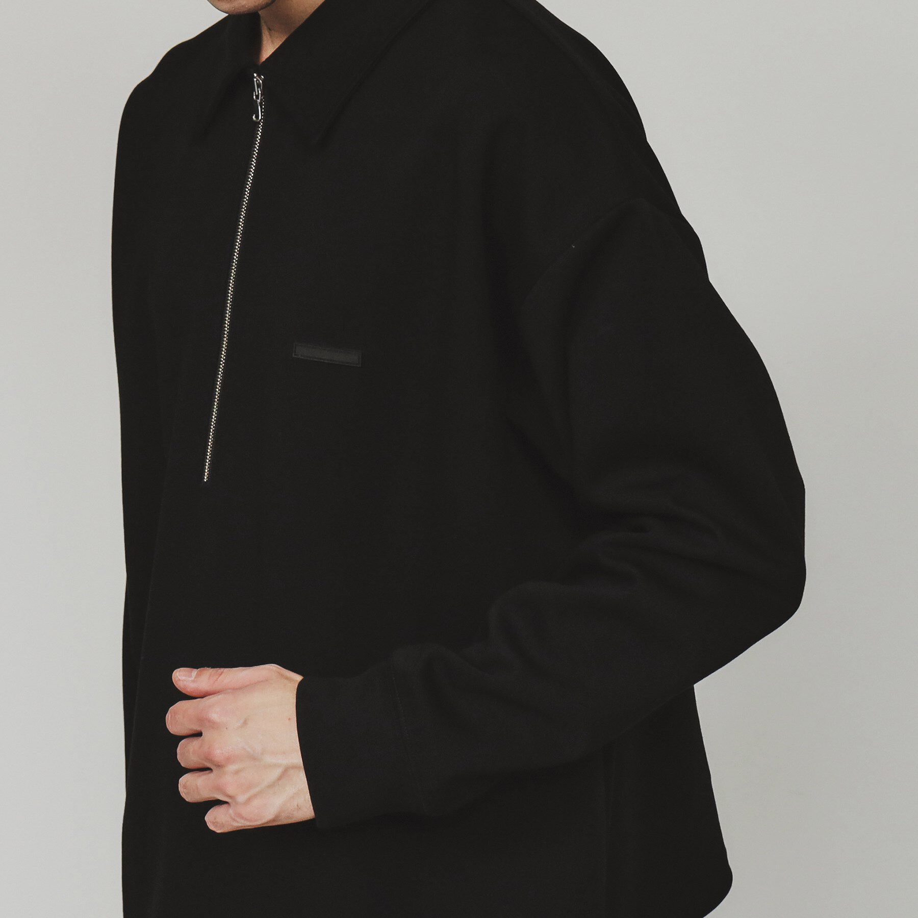 tk.TAKEO KIKUCHI「ルーズハーフジップポロスウェット」|Tシャツ・カットソー|