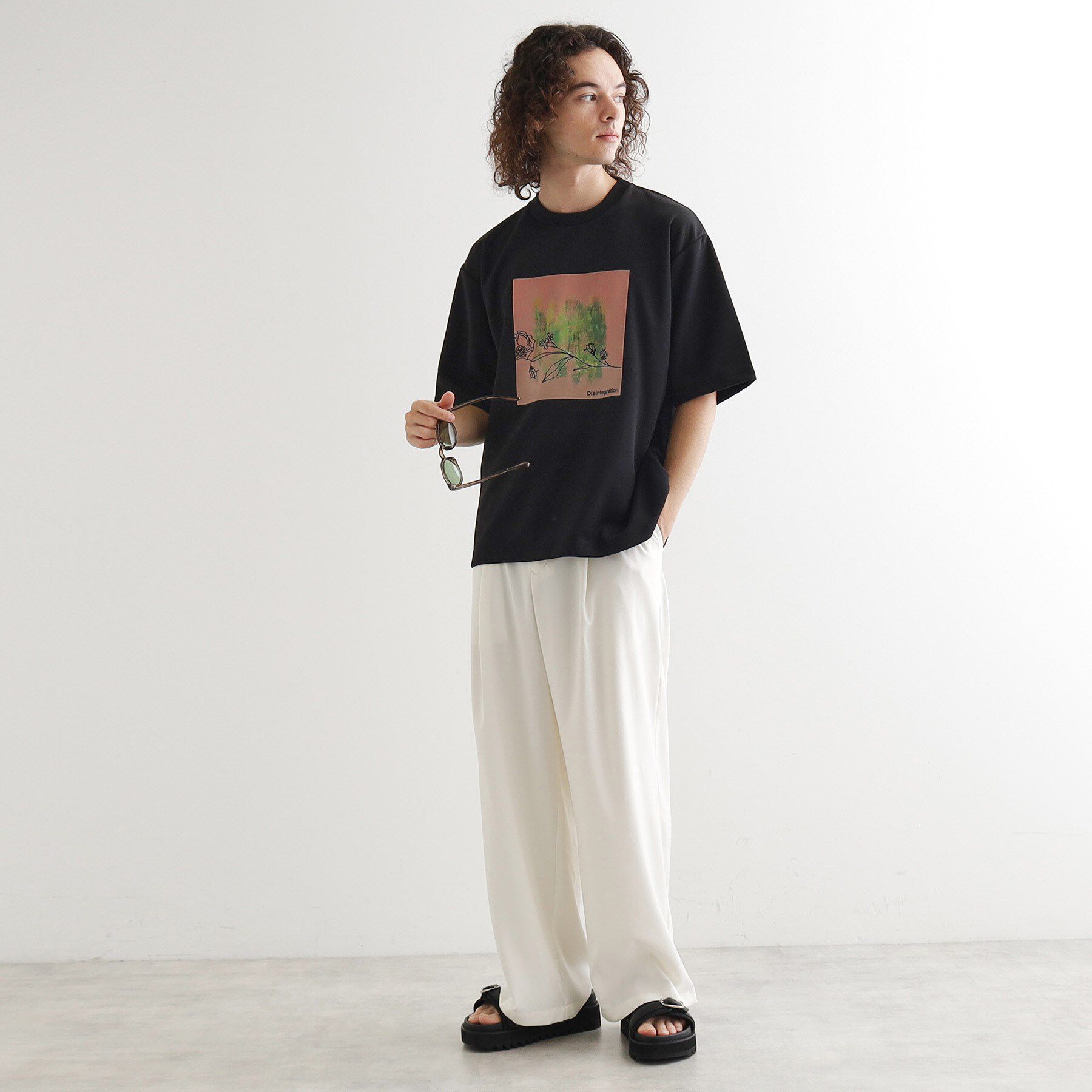 tk.TAKEO KIKUCHI「フラワー刺繍アブストカットソー」|Tシャツ・カットソー|