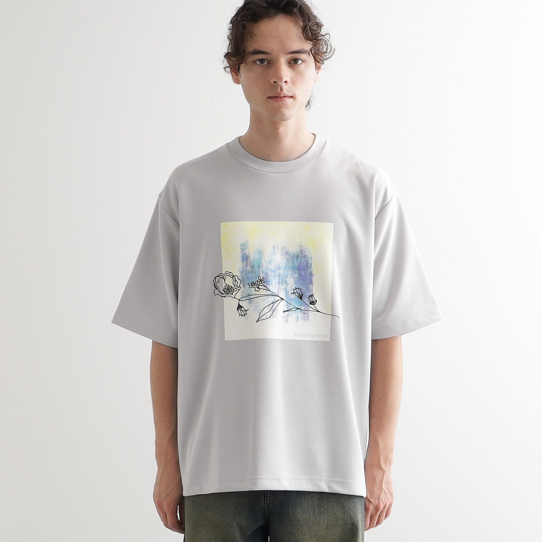 tk.TAKEO KIKUCHI「フラワー刺繍アブストカットソー」|Tシャツ・カットソー|