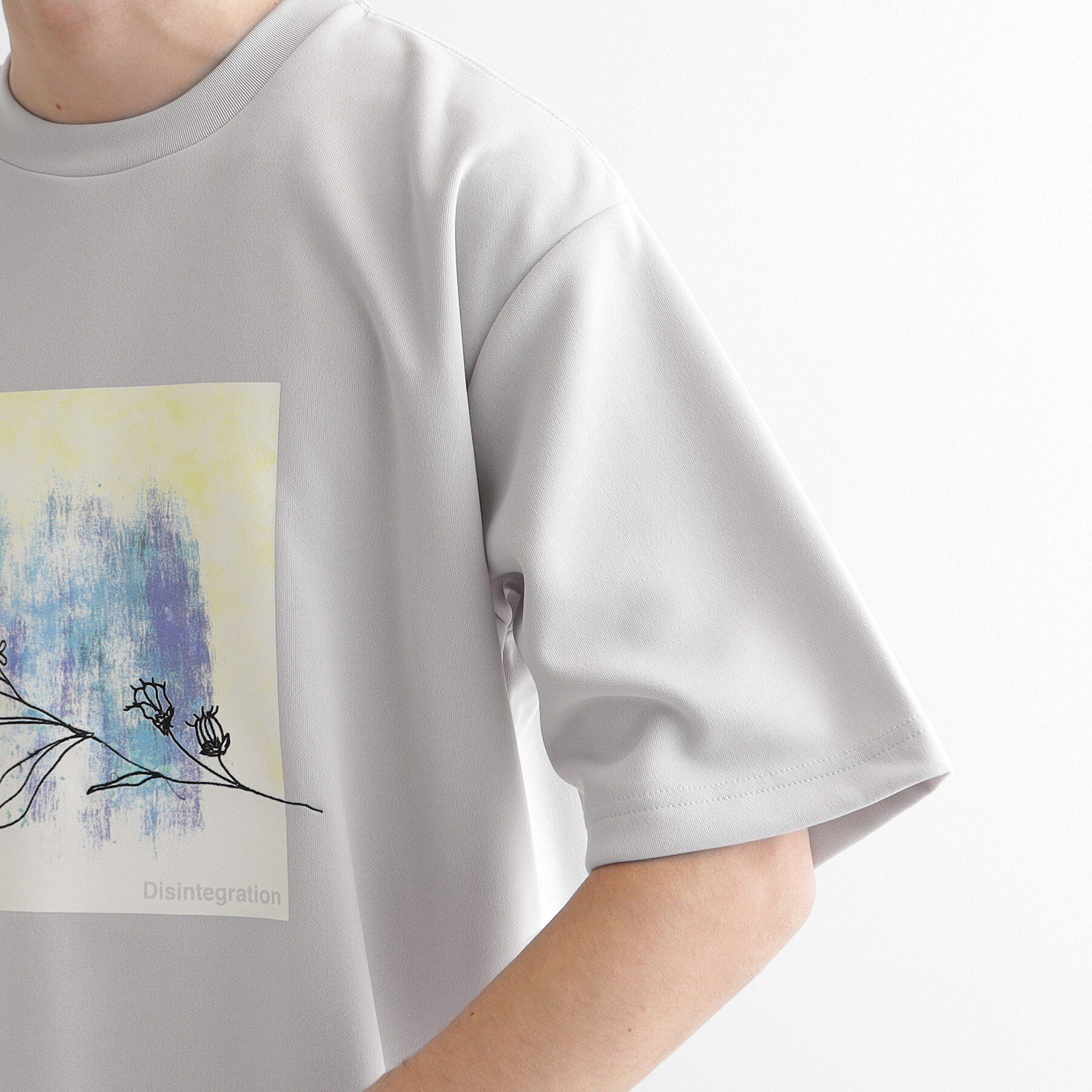 tk.TAKEO KIKUCHI「フラワー刺繍アブストカットソー」|Tシャツ・カットソー|