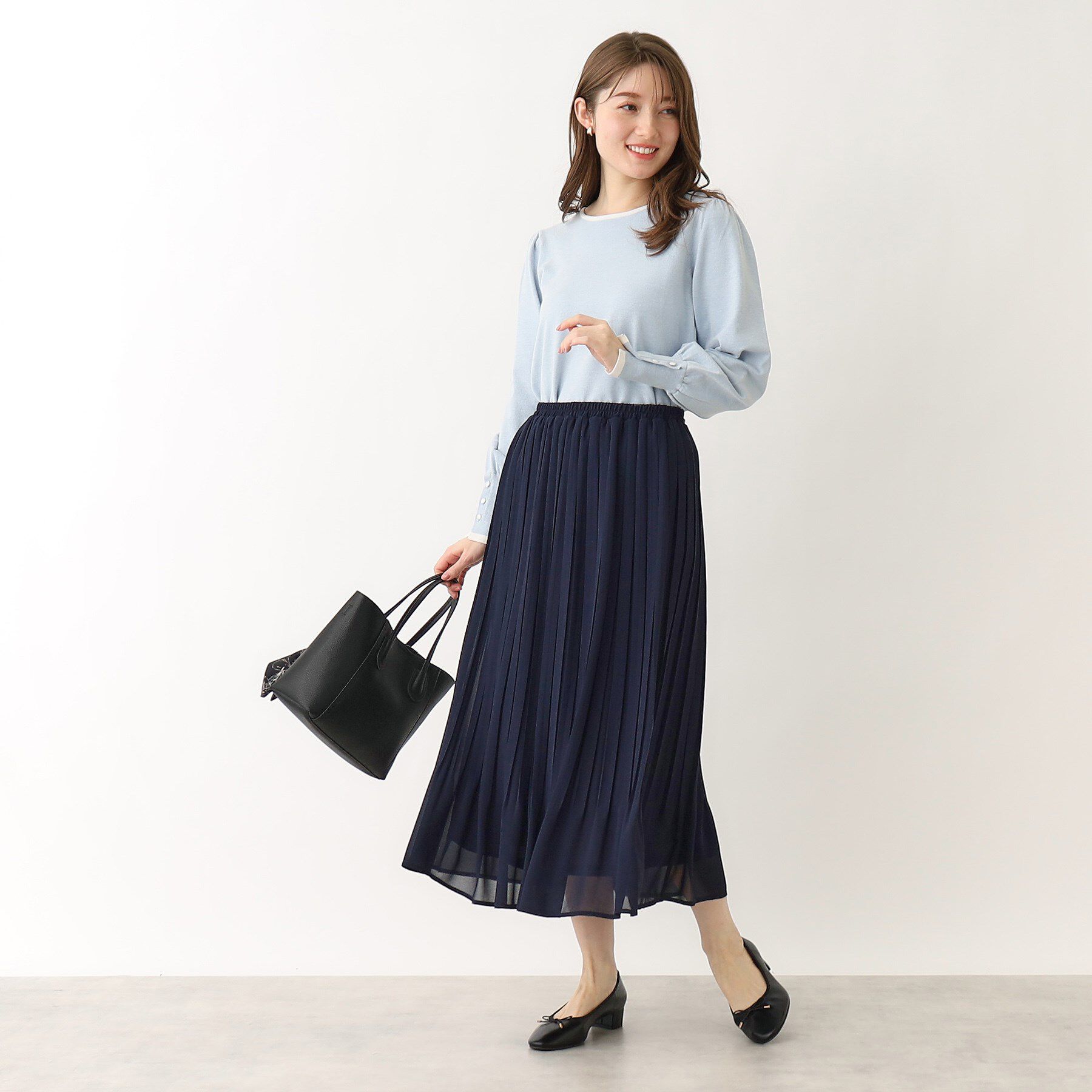 index「《新色追加》着丈が選べる！プリーツフレアスカート【イージーケア／防シワ／洗濯機洗い可】」|スカート|