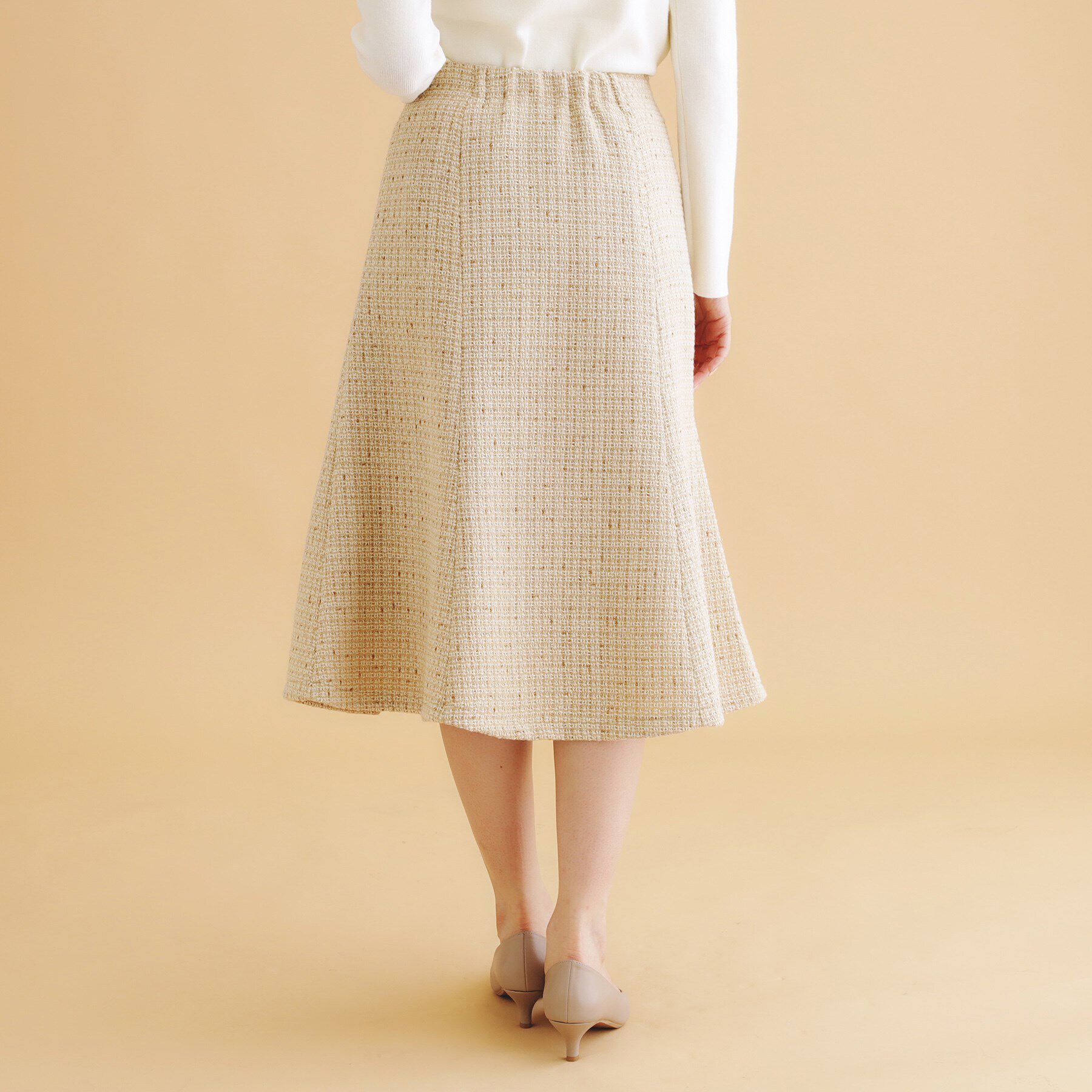 index「ラメツイードマーメイドフレアスカート【洗濯機洗い可/イージーアイロン/防シワ】」|スカート|