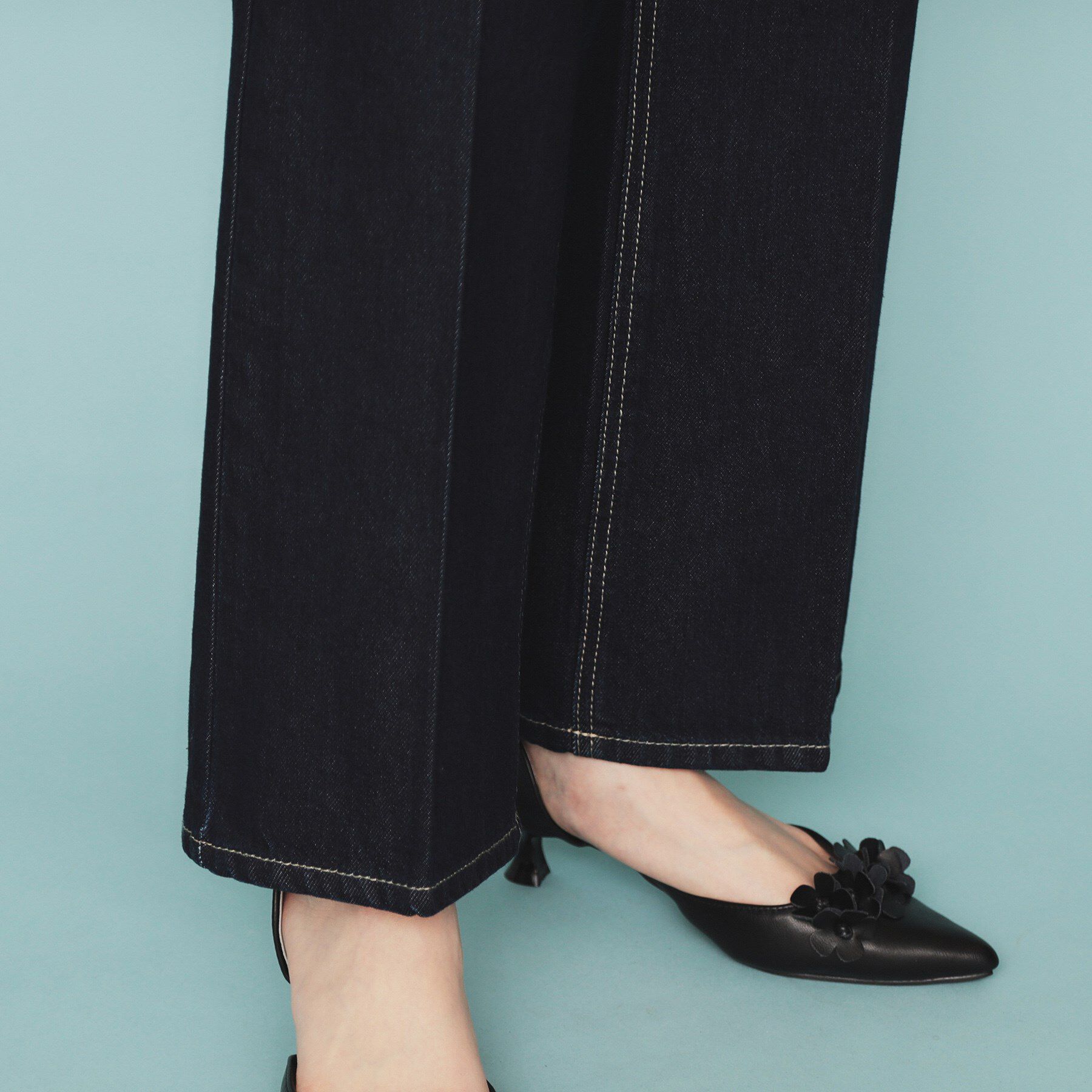 index「《丈が選べる》ストレートデニムパンツ【洗濯機洗い可】」|その他|