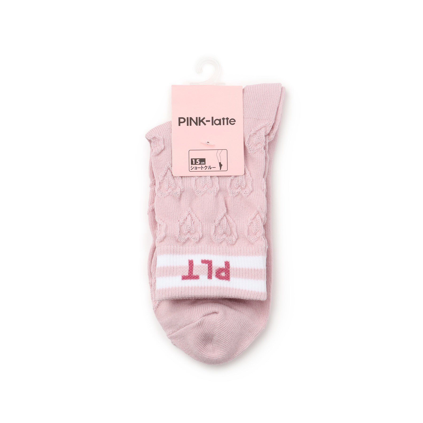 PINK-latte「【15cm丈】フロートハートソックス」|ソックス|