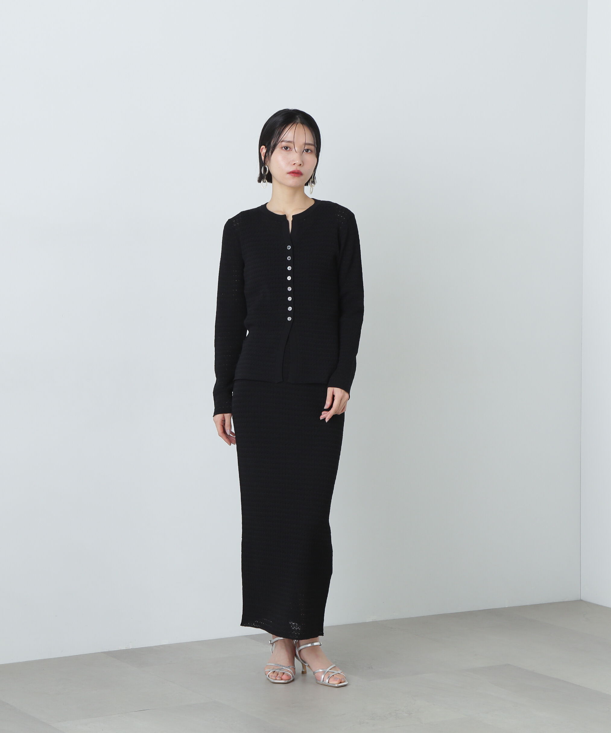  「柄編みニットセットアップ」|ワンピース|