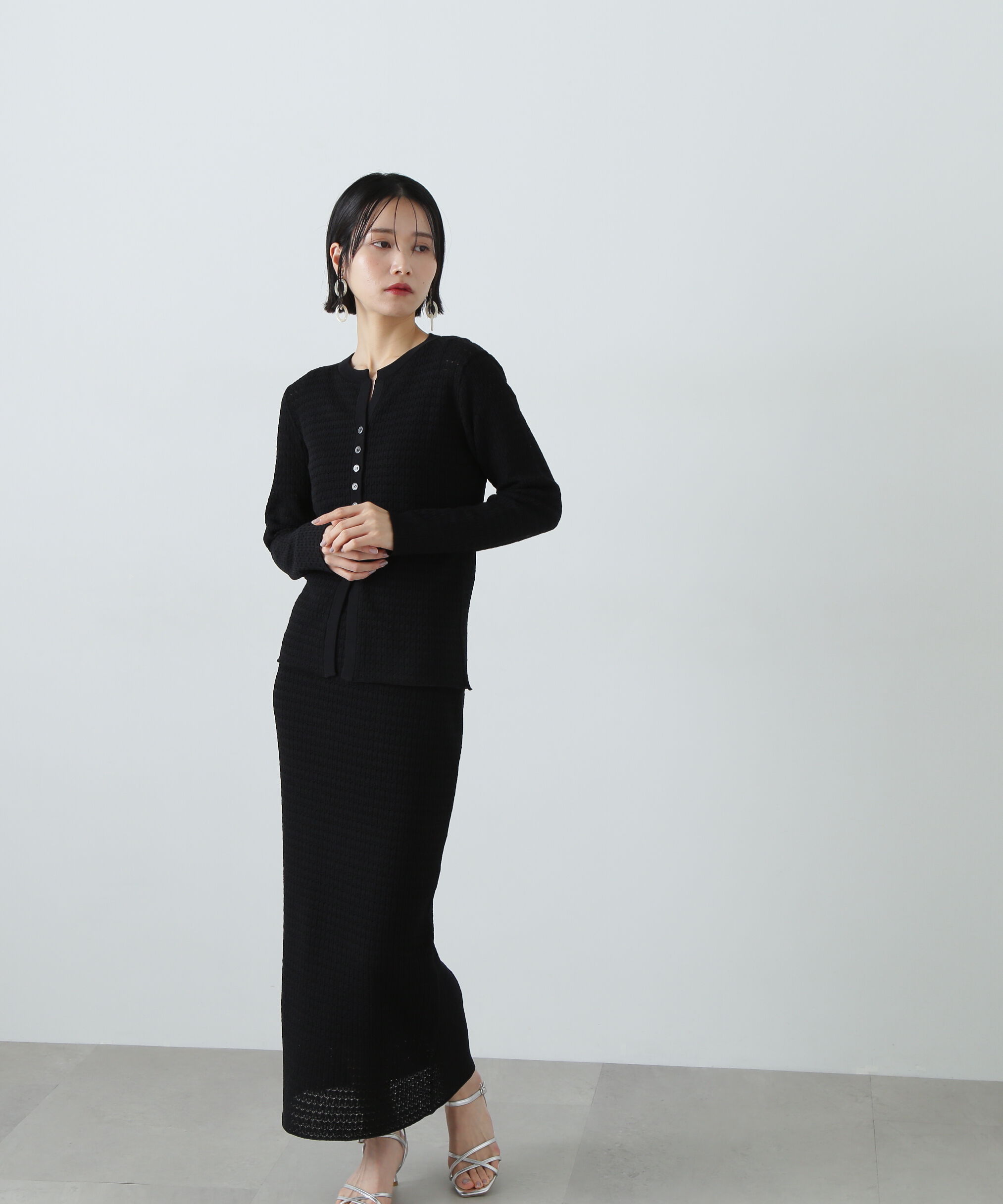  「柄編みニットセットアップ」|ワンピース|