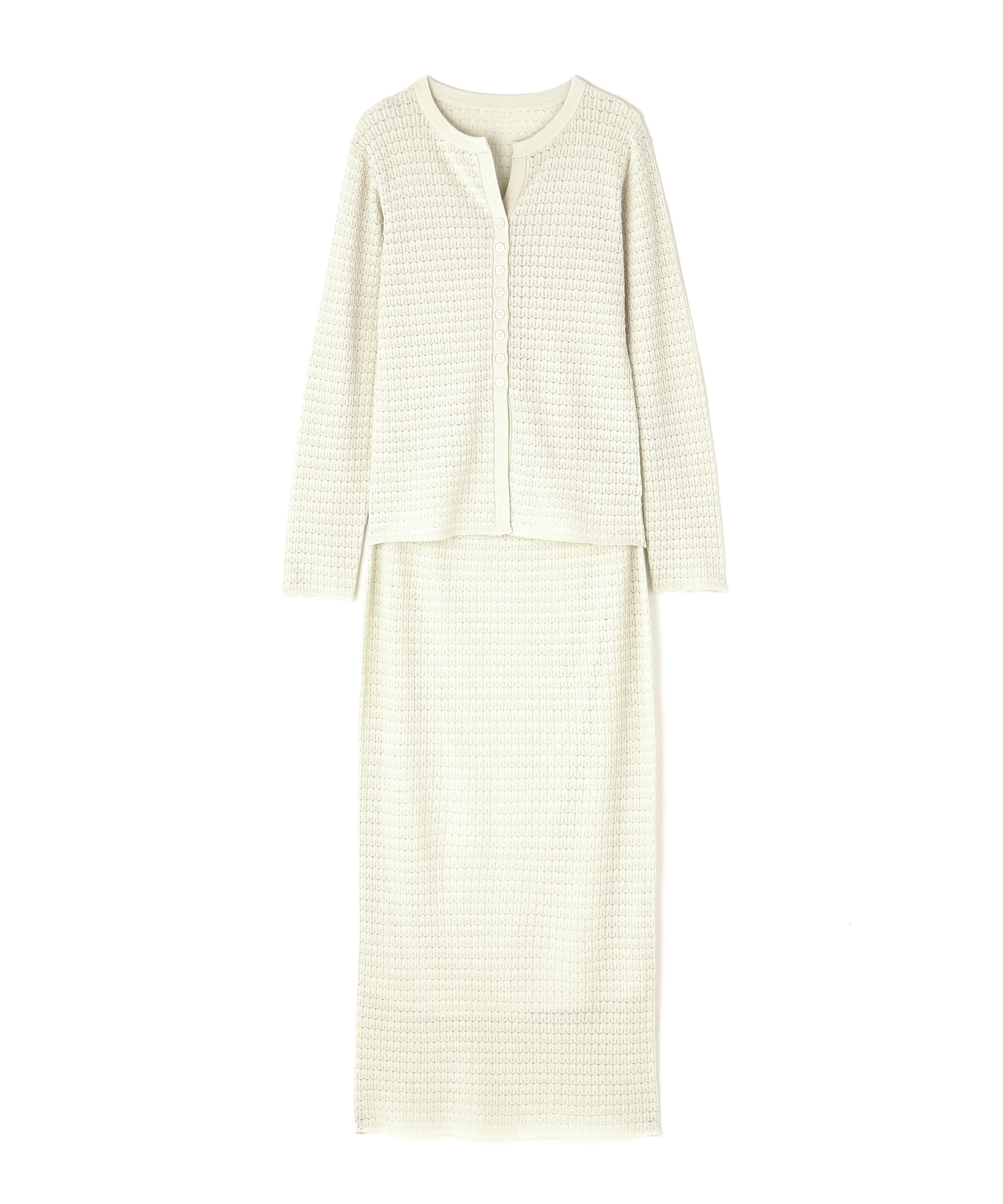  「柄編みニットセットアップ」|ワンピース|