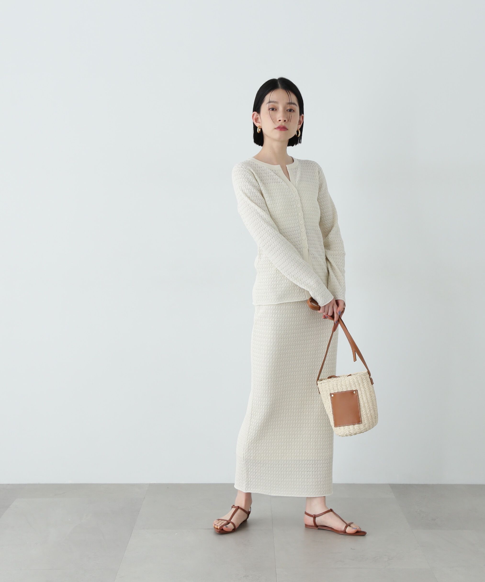  「柄編みニットセットアップ」|ワンピース|