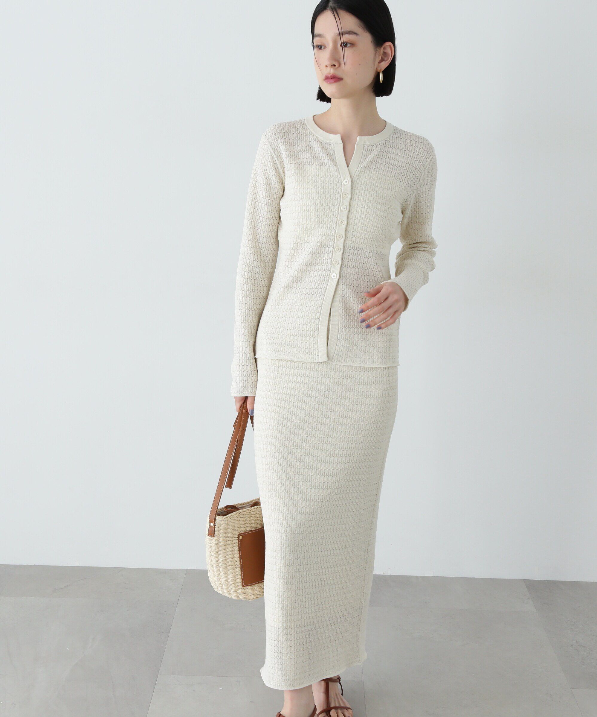  「柄編みニットセットアップ」|ワンピース|