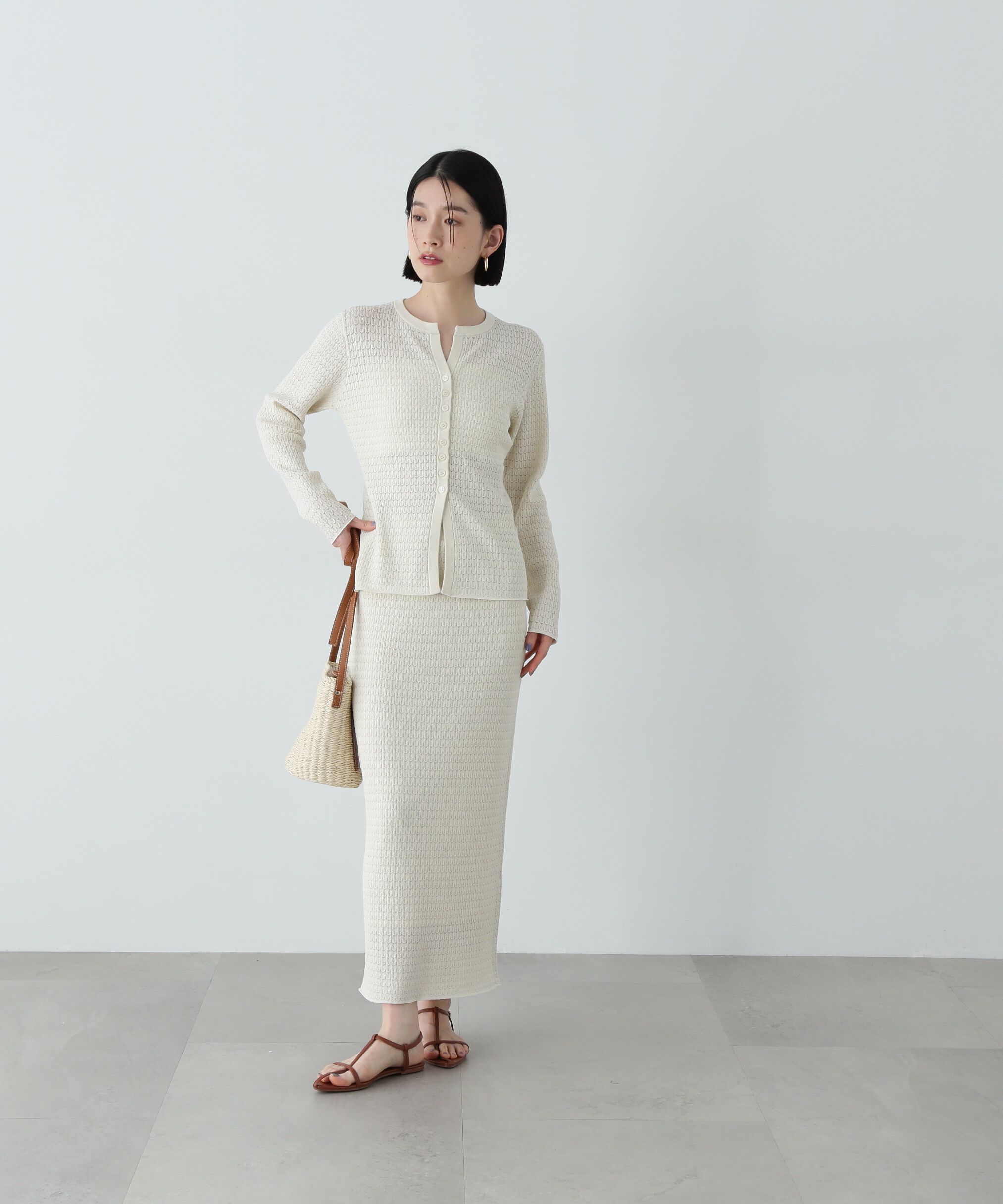  「柄編みニットセットアップ」|ワンピース|