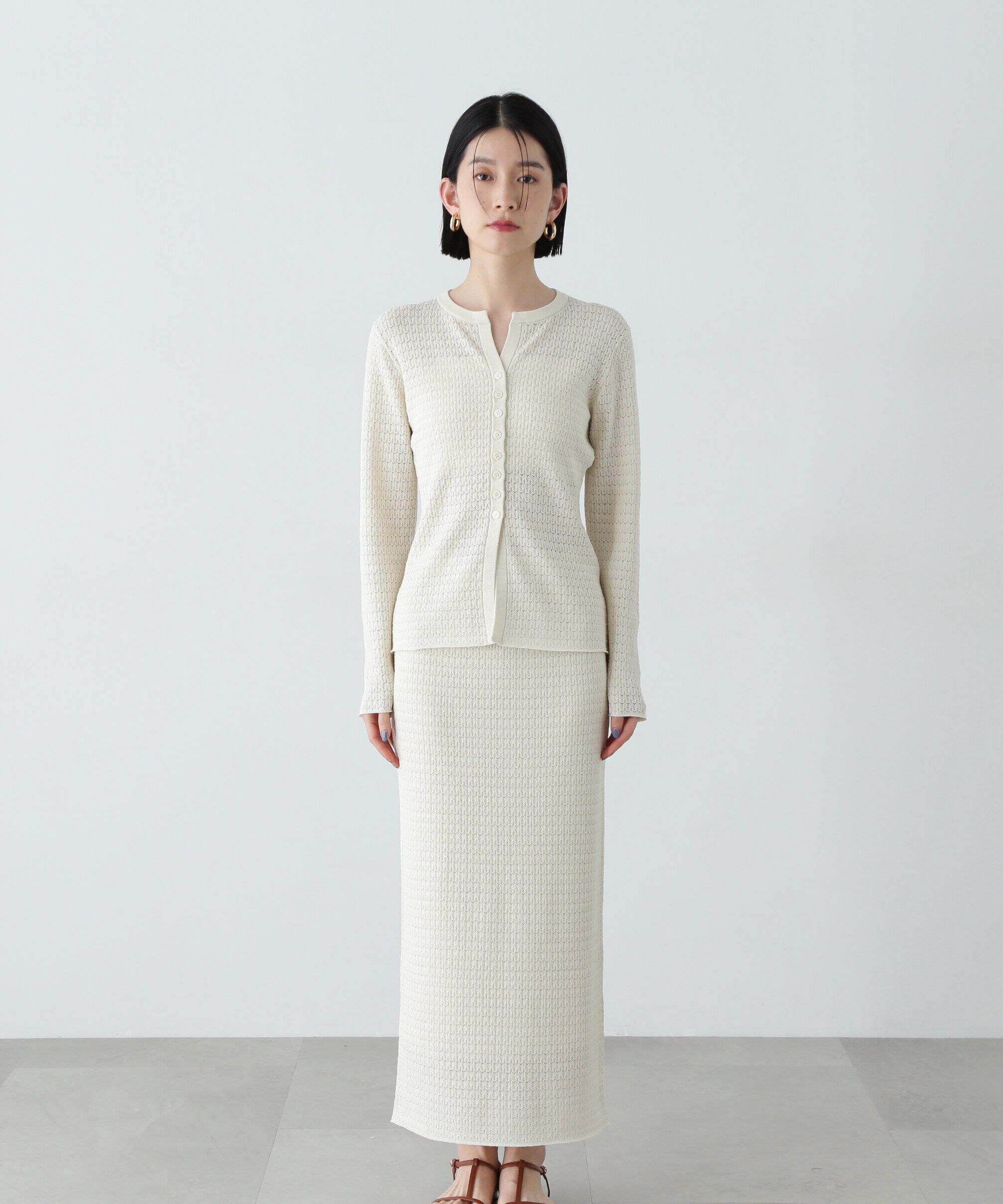  「柄編みニットセットアップ」|ワンピース|