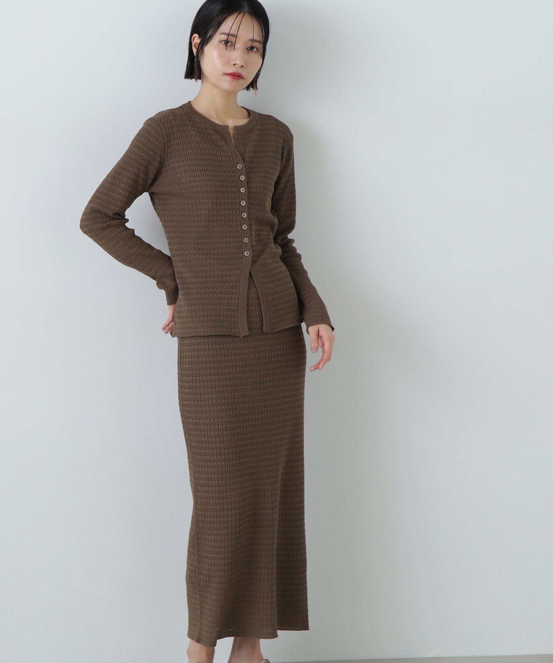  「柄編みニットセットアップ」|ワンピース|