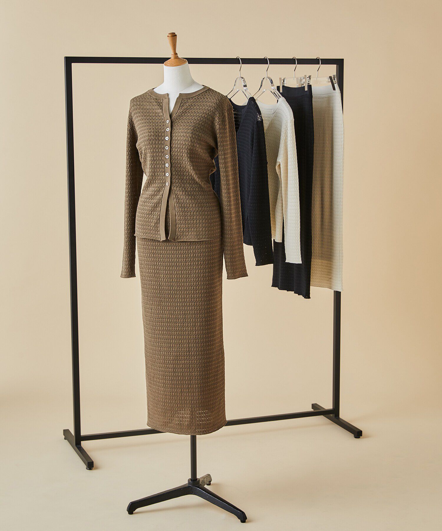  「柄編みニットセットアップ」|ワンピース|