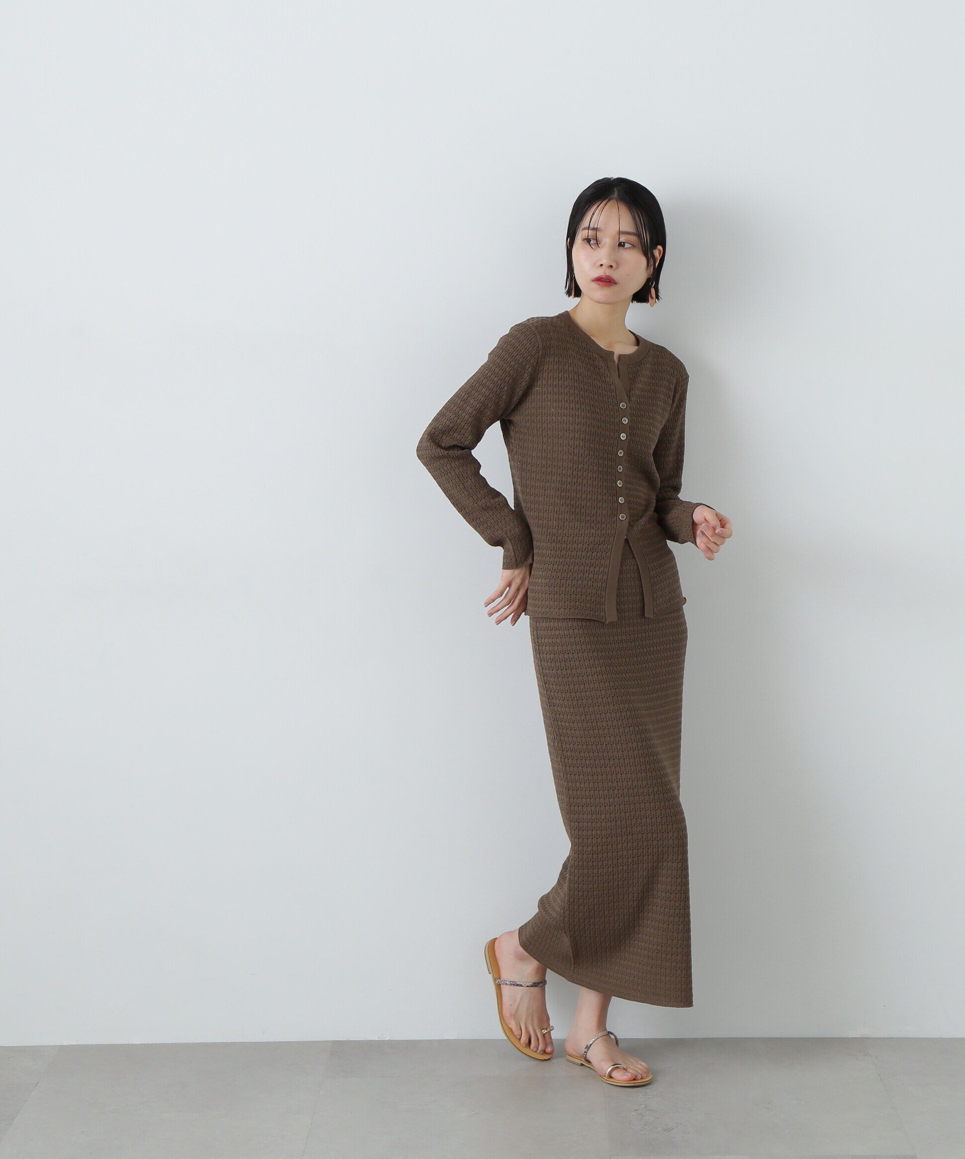  「柄編みニットセットアップ」|ワンピース|